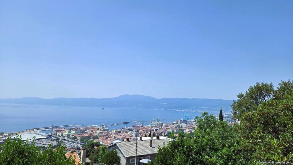 View from viewpoint Fortica, Church of Our Lady of Trsat